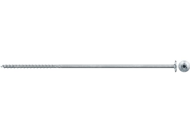 Produktbild: "fischer Holzbauschraube PowerFast FPF II WTP 8,0 x 380 BC 50, Tellerkopf, TX Antrieb, Teilgewinde, blau passiviert, galvanisch verzinkt, 50 Stück"