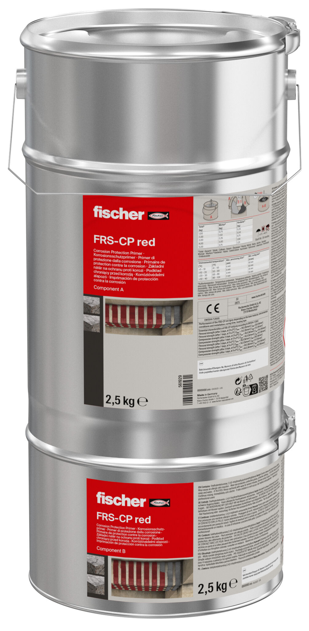 Product Picture: "fischer Corrosiebeschermingsprimer FRS-CP rood 5 kg"