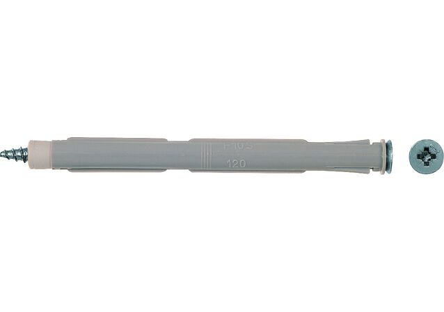 Product Picture: "Нейлоновый рамный дюбель fischer F 10 S 140 с оцинкованным шурупом с потайной головкой"