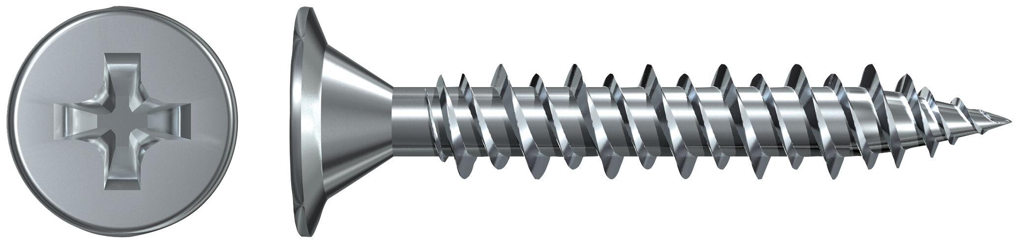 Product Picture: "fischer Gipsskrue FSN-GU 3,9 x 40 dacromat PH2 båndet"