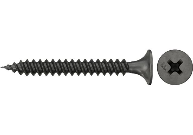 Produktbild: "fischer Trockenbauschraube FSN-TPD 3,9 x 35 F 1000, Trompetenkopf, PH Antrieb, Feingewinde, phosphatiert, 1000 Stück"