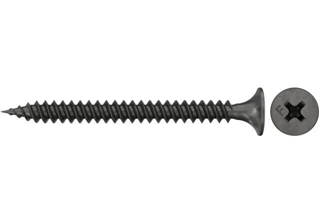 Produktbild: "fischer Trockenbauschraube FSN-TPD 3,9 x 55 F 600, Trompetenkopf, PH Antrieb, Feingewinde, phosphatiert, 600 Stück"