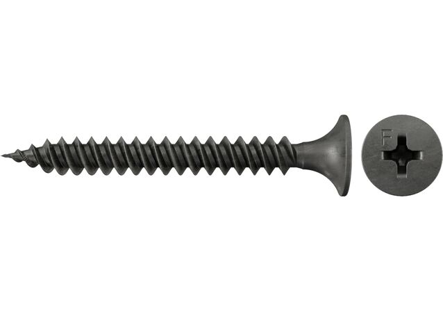 Product Picture: "fischer drywall screw 3.9 x 45 trumpet shape head phosphated FG PH"
