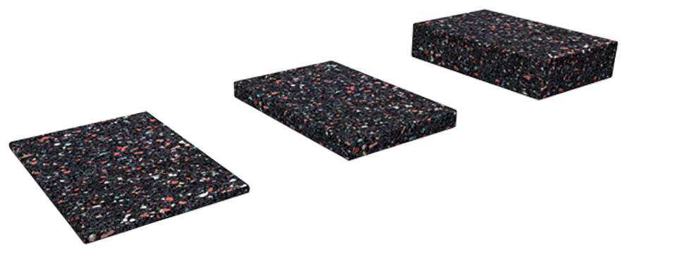 Product Picture: "fischer Rubber pat FTA-UP 70 x 70 x 20 mm"