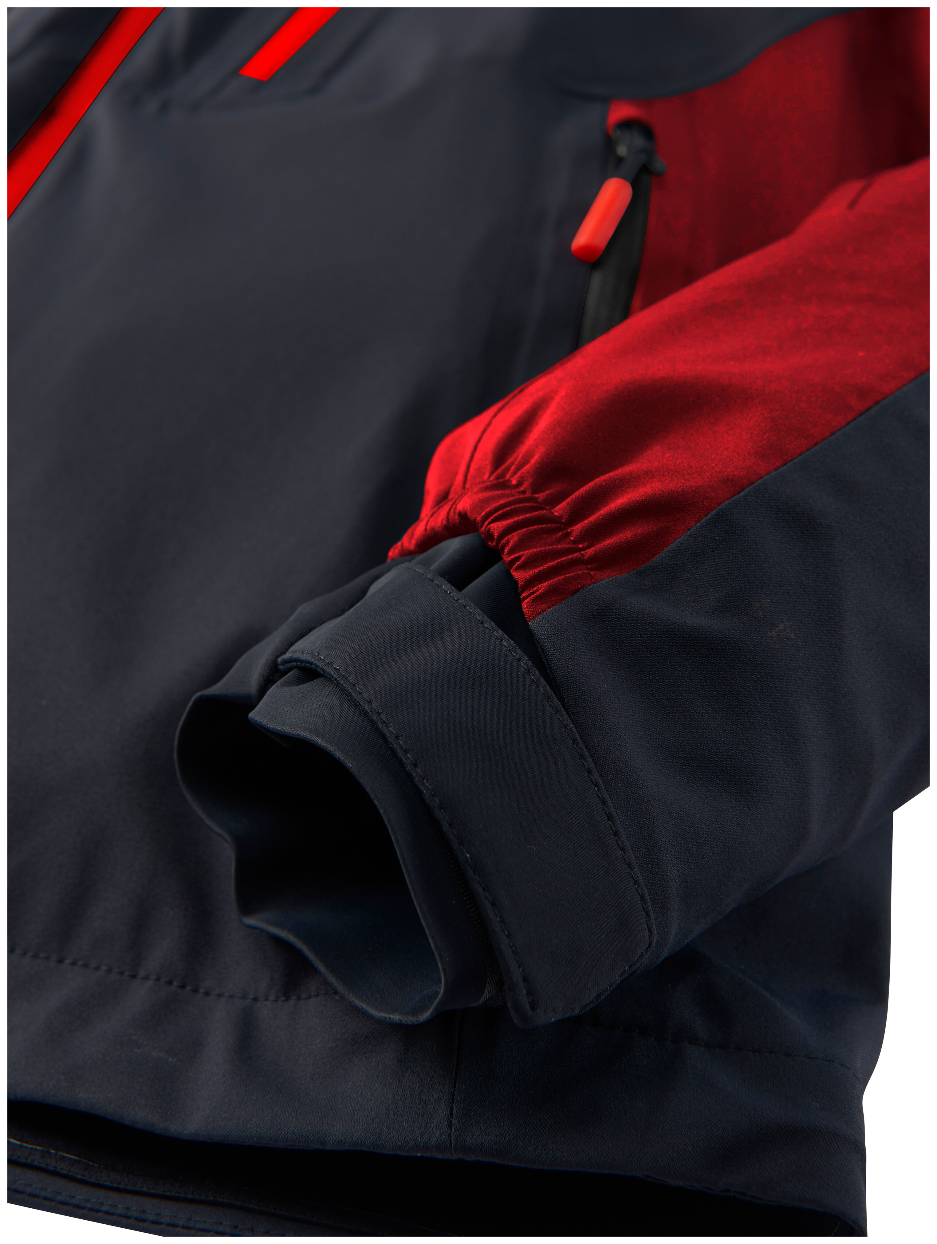 Product Picture: "fischer Shield Pro γυναικείο αδιάβροχο μπουφάν, S, μαύρο-κόκκινο"