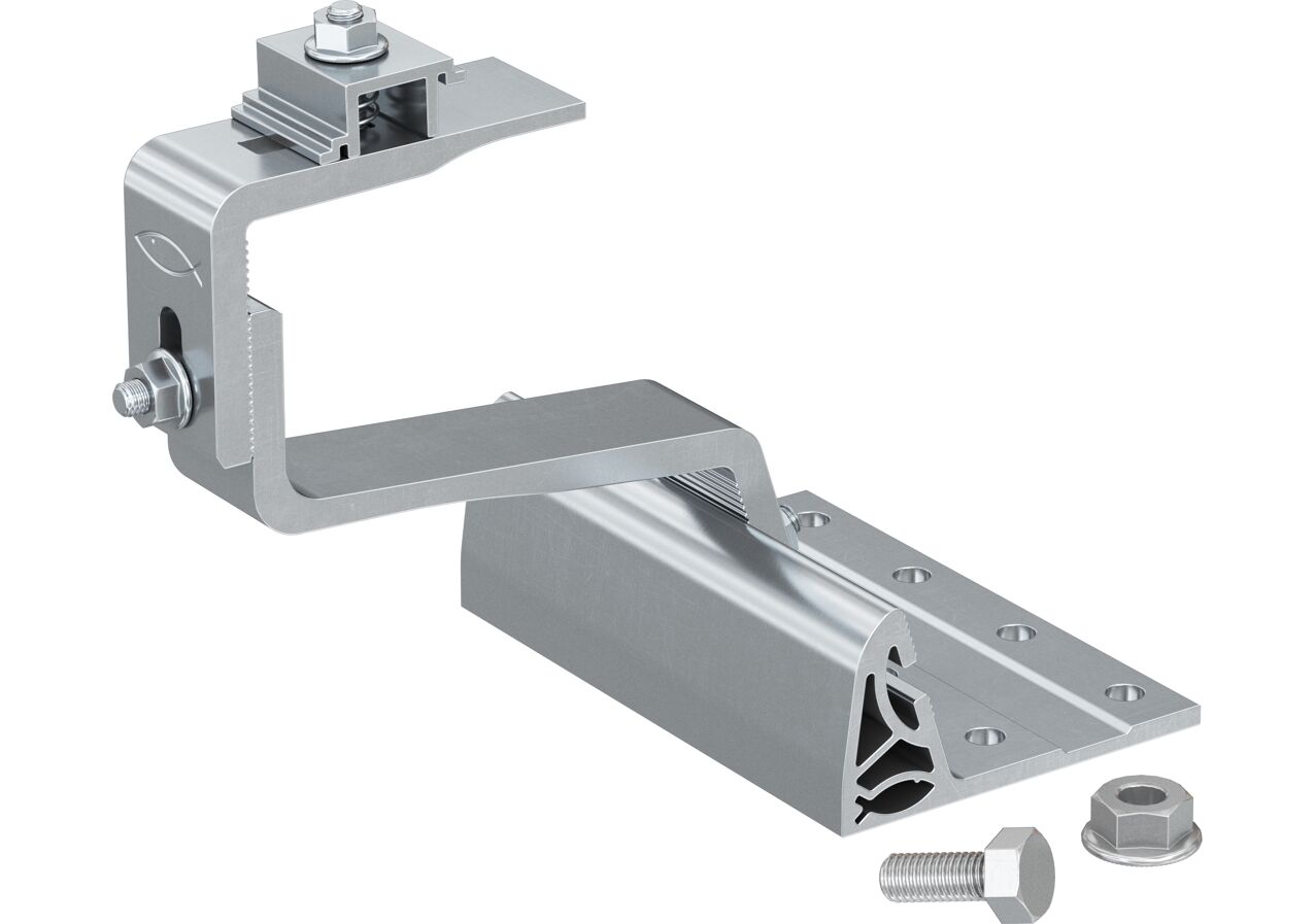 Ganci Regolabili Per Tetto In Tegola - Set Da 4 In Acciaio Zincato, Per Impianti Fotovoltaici E Solari - Foto 14