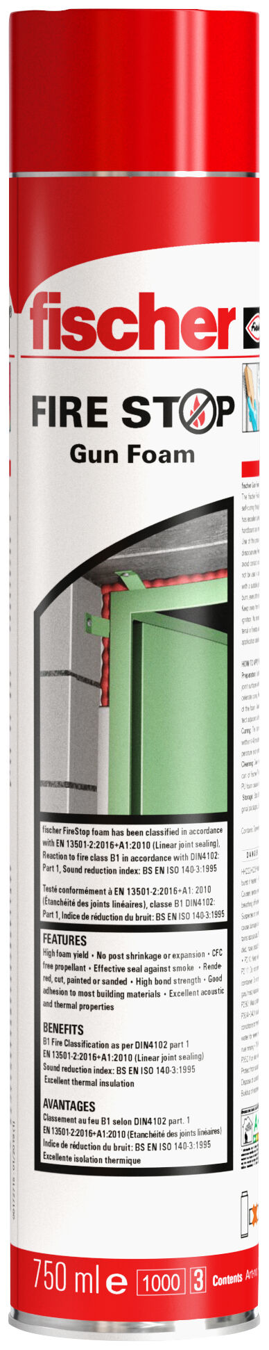 Product Picture: "Espuma poliuretano FireStop Pistola - 750 ml"