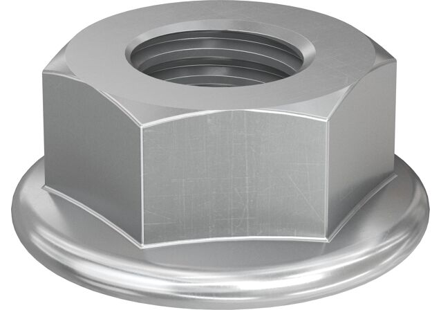 Product Picture: "fischer flanged hexagon nut MU F M10 A2 stainless steel A2"
