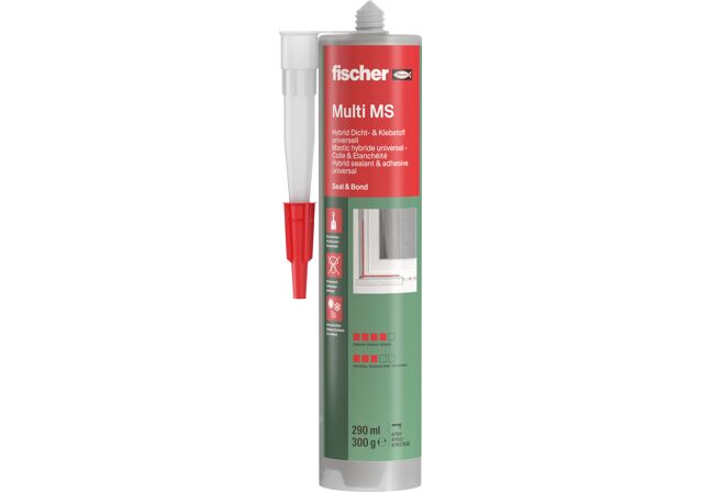 Product Picture: "fischer construction adhesive Multi MS black 290 ml"