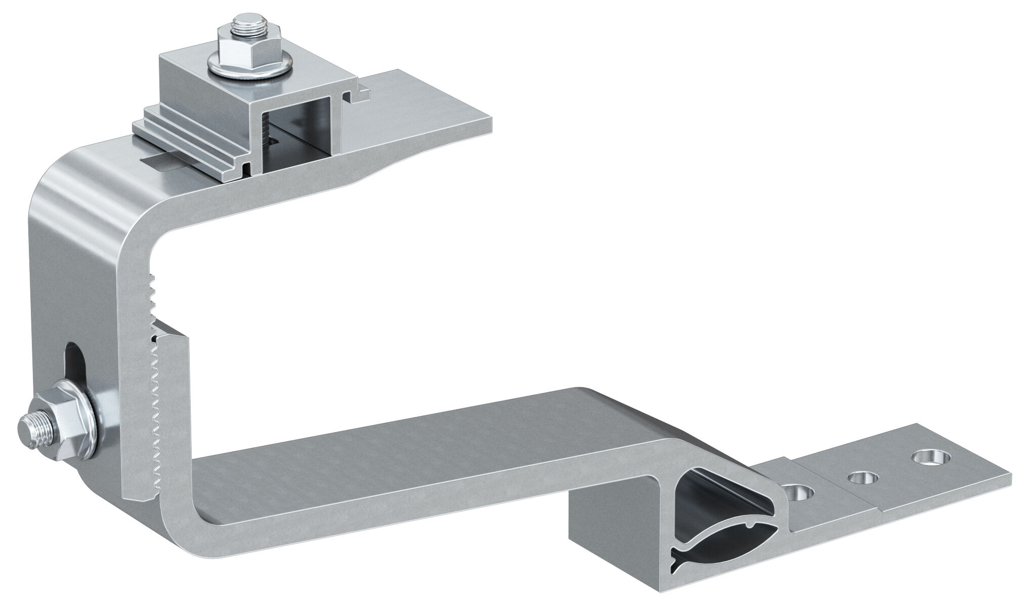 Product Picture: "fischer hook for pitched roofs with tiles with 2 adjustments RH 30 H AL Aluminium"