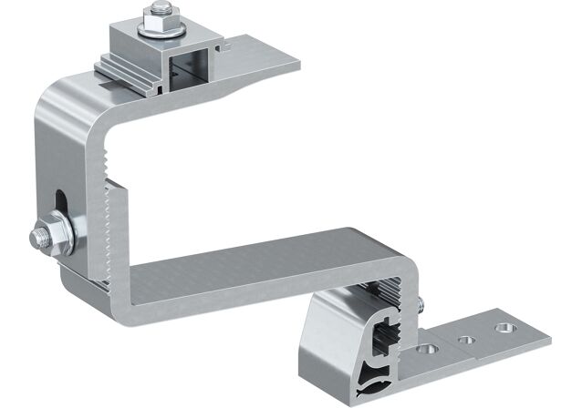 Product Picture: "fischer hook for pitched roof with tiles covering and 3 adjustment positions RH 40-52 H AL Aluminium"