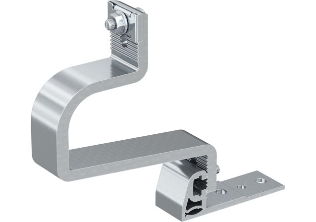 Product Picture: "fischer hook for pitched roof with tiles covering and 2 adjustment positions RH 40-52 V AL Aluminium"