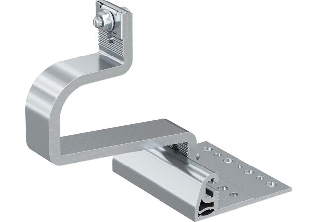 Product Picture: "fischer hook for pitched roof with tiles covering and 3 adjustment positions RH 40-52 VB AL Aluminium"