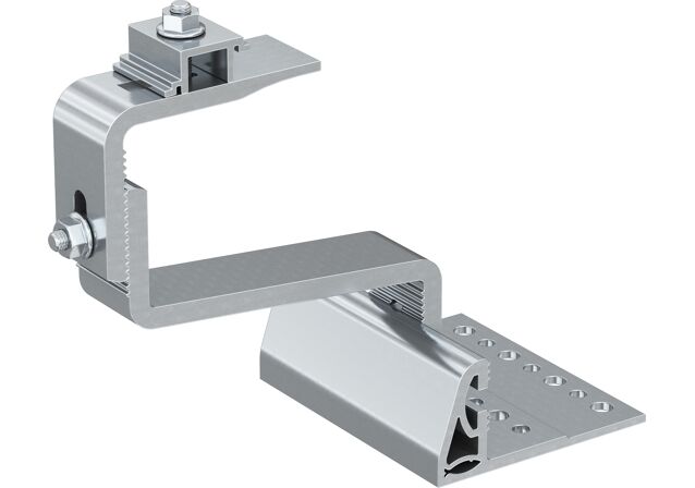 Product Picture: "fischer hook for pitched roof with tiles covering and 4 adjustment positions RH 52-67 HB AL Aluminium"
