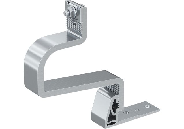 Product Picture: "fischer hook for pitched roof with tiles covering and 2 adjustment positions RH 52-67 V AL Aluminium"