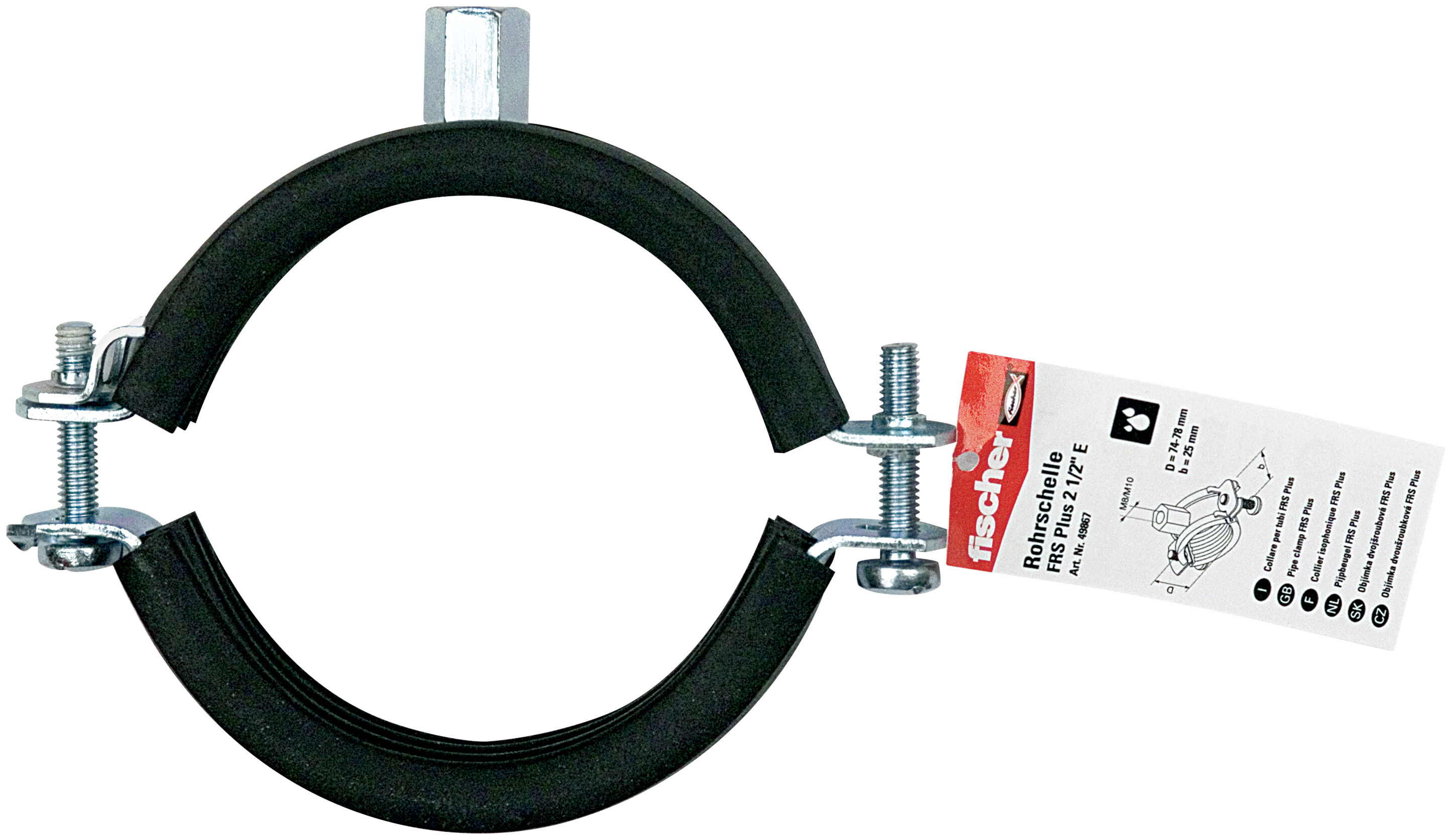 Product Picture: "fischer Pipe clamp FRS Plus 2 1/2" E item pricing"
