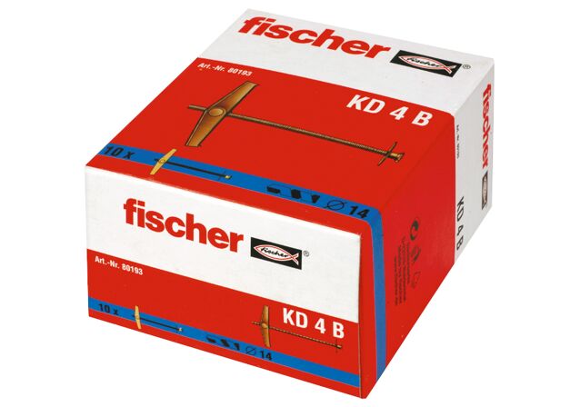 Packaging: "fischer Spring toggle KD 4 B"