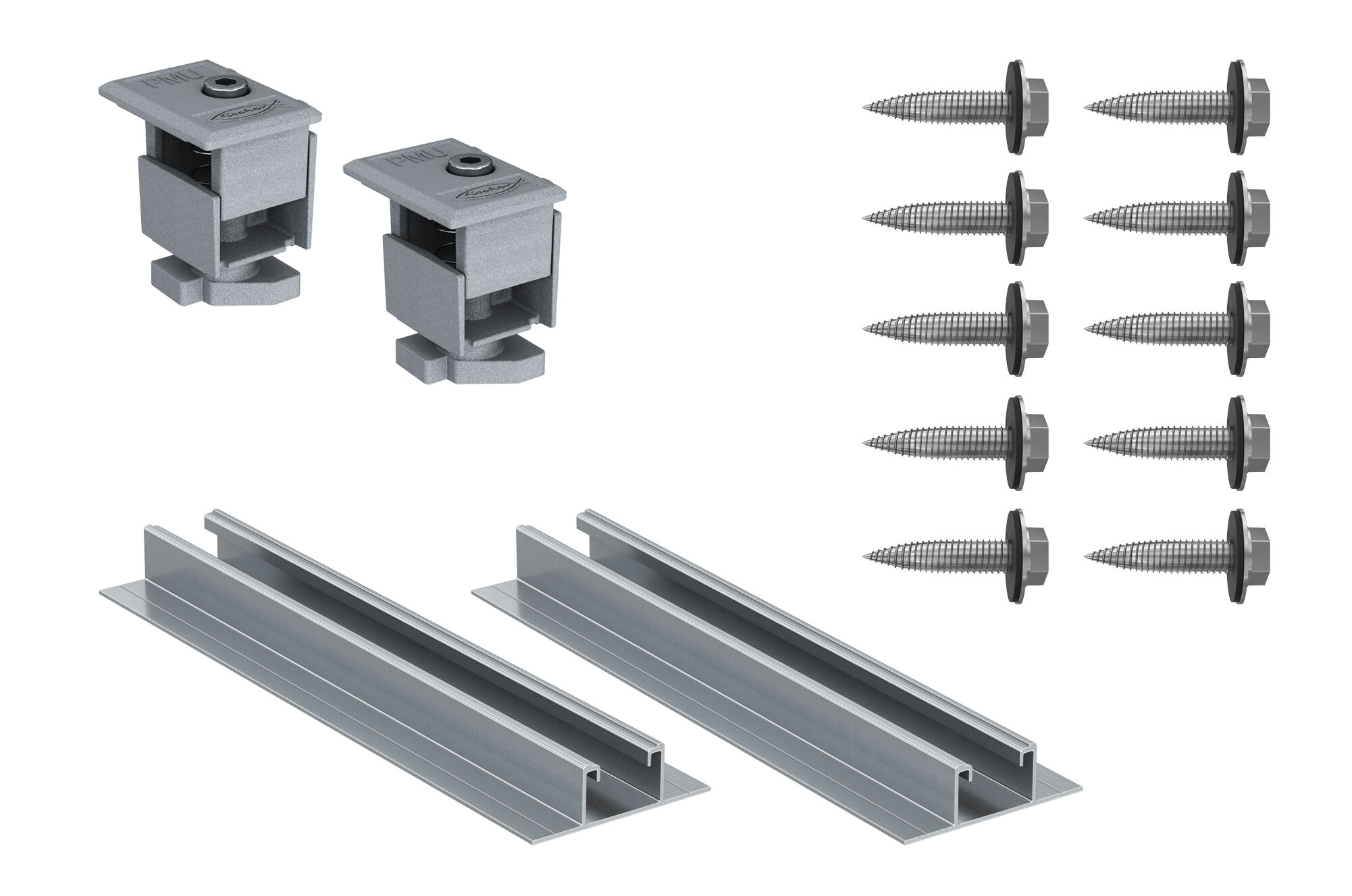 Set per coperture in lamiera grecata con pannelli verticali