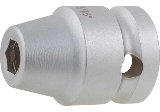 Product Picture: "fischer Socket 1/2" size 17 and adapter 5/16""
