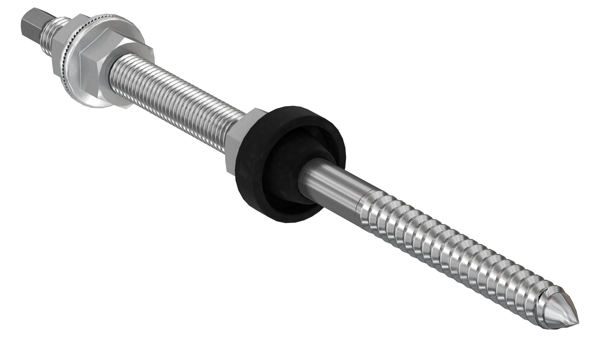 Product Picture: "fischer double-threaded screw wood STSR M10 x 200 mm A2 stainless steel A2"