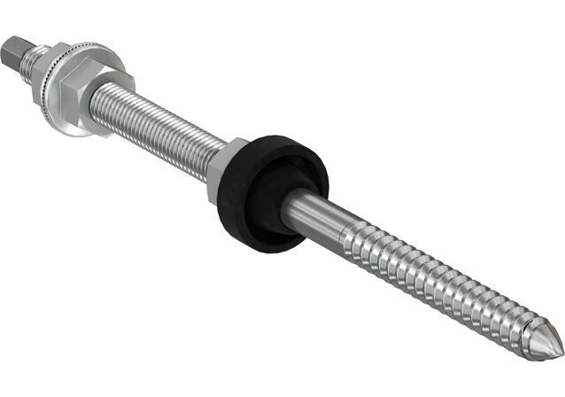 Product Picture: "fischer double-threaded screw wood STSR M10 x 200 mm A2 stainless steel A2"