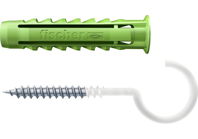 Product Picture: "fischer Expansion plug SX Green 6 x 30 RH with round hook"