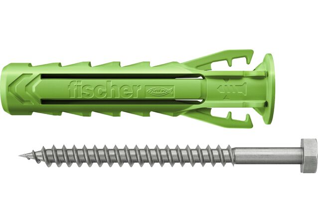 Product Picture: "fischer Expansion plug SX Plus Green 12 x 60 S with screw A2 stainless steel"