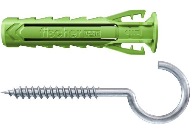 Product Picture: "fischer Expansion plug SX Plus Green 6 x 30 RH with round hook"