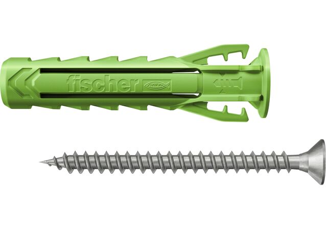 Product Picture: "fischer Expansion plug SX Plus Green 8 x 40S with screw A2 stainless steel"