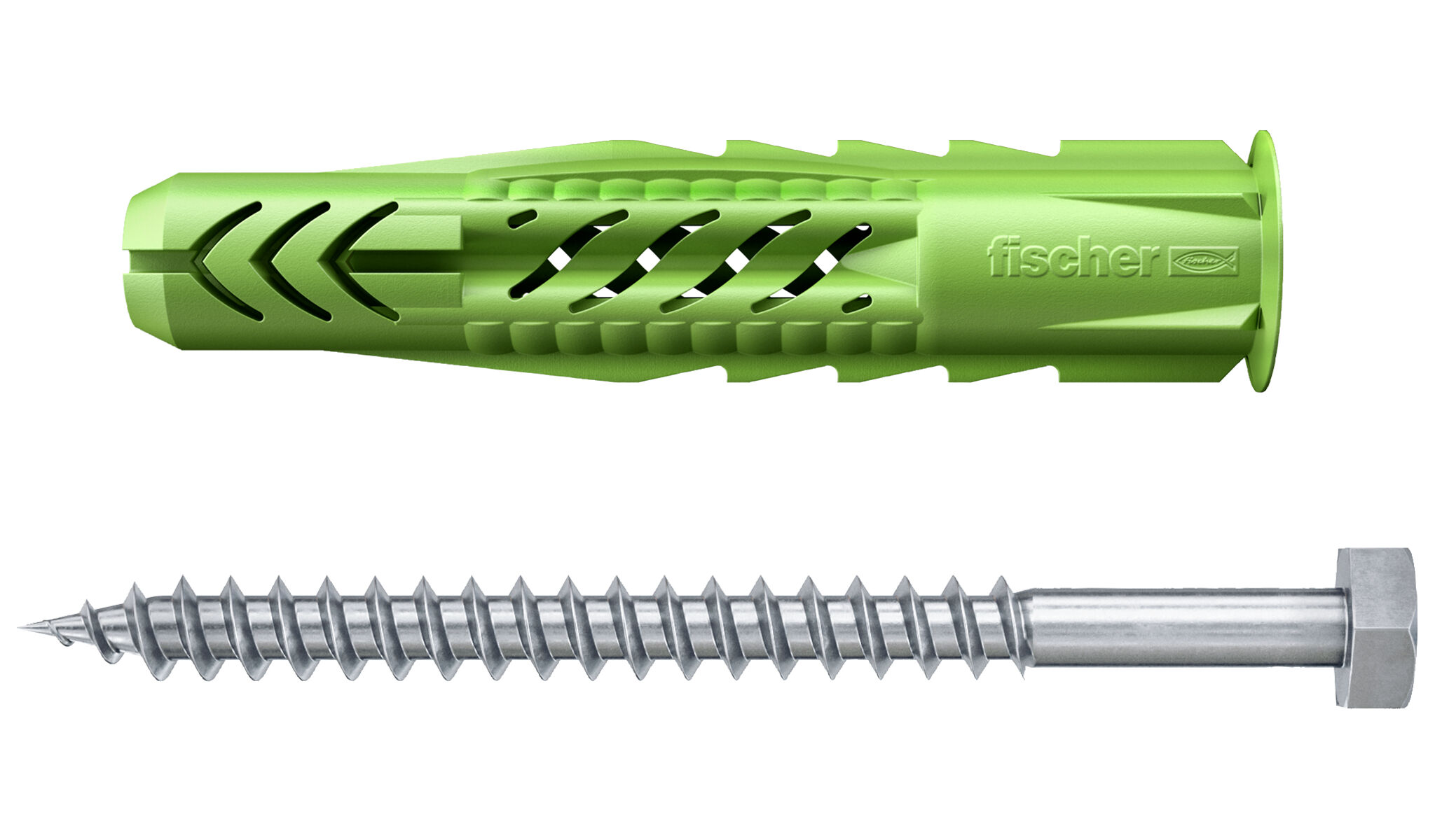 Produktbild: "fischer Universaldübel UX Green 10 x 60 R S mit Rand und Schraube"