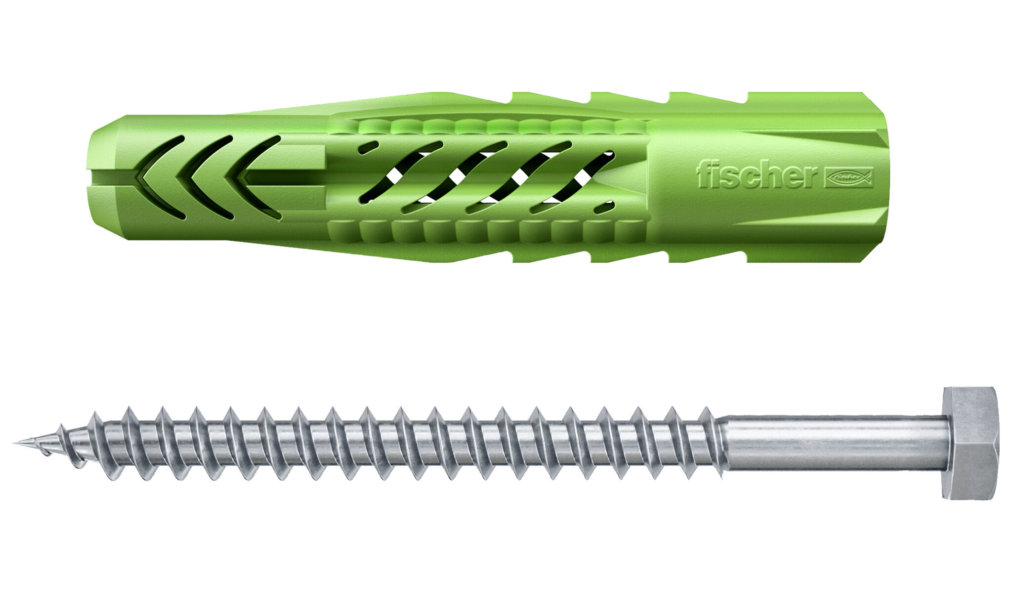 Product Picture: "fischer Universal plug UX Green 12 x 70 S with screw"