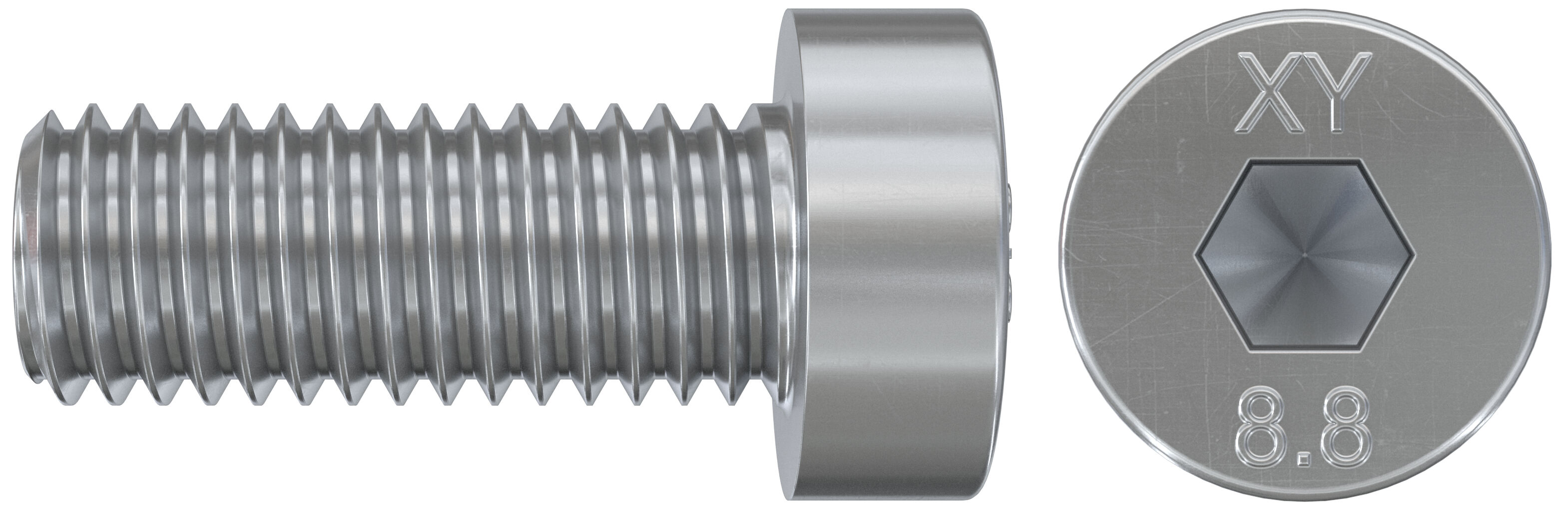 Product Picture: "fischer cylindrical head screw ZKS M8x20 electro zinc-plated zp"