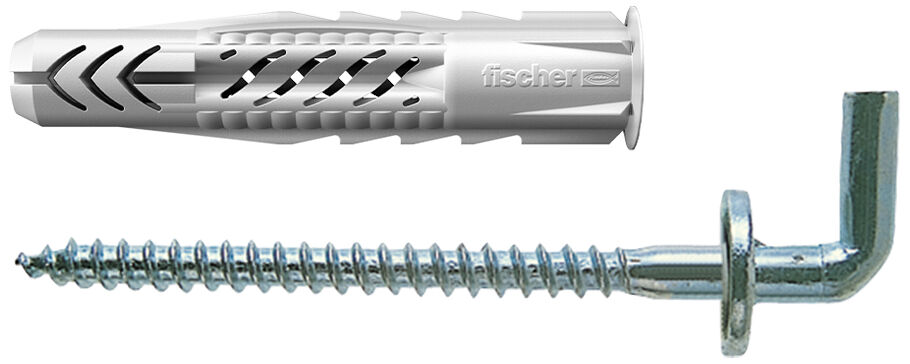 Product Picture: "fischer UX 8x50 WH N Νάιλον βύσμα με λευκή γωνία σε blister"