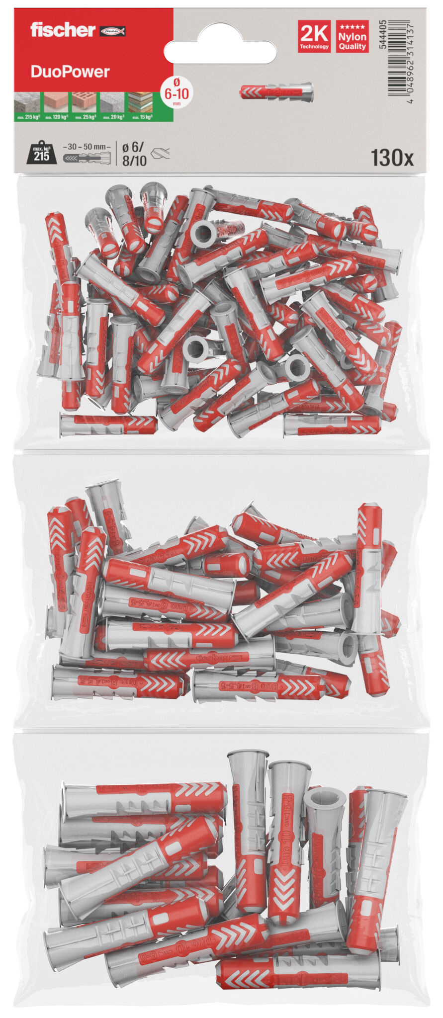 Packaging: "fischer DuoPower 6 / 8 / 10 B"