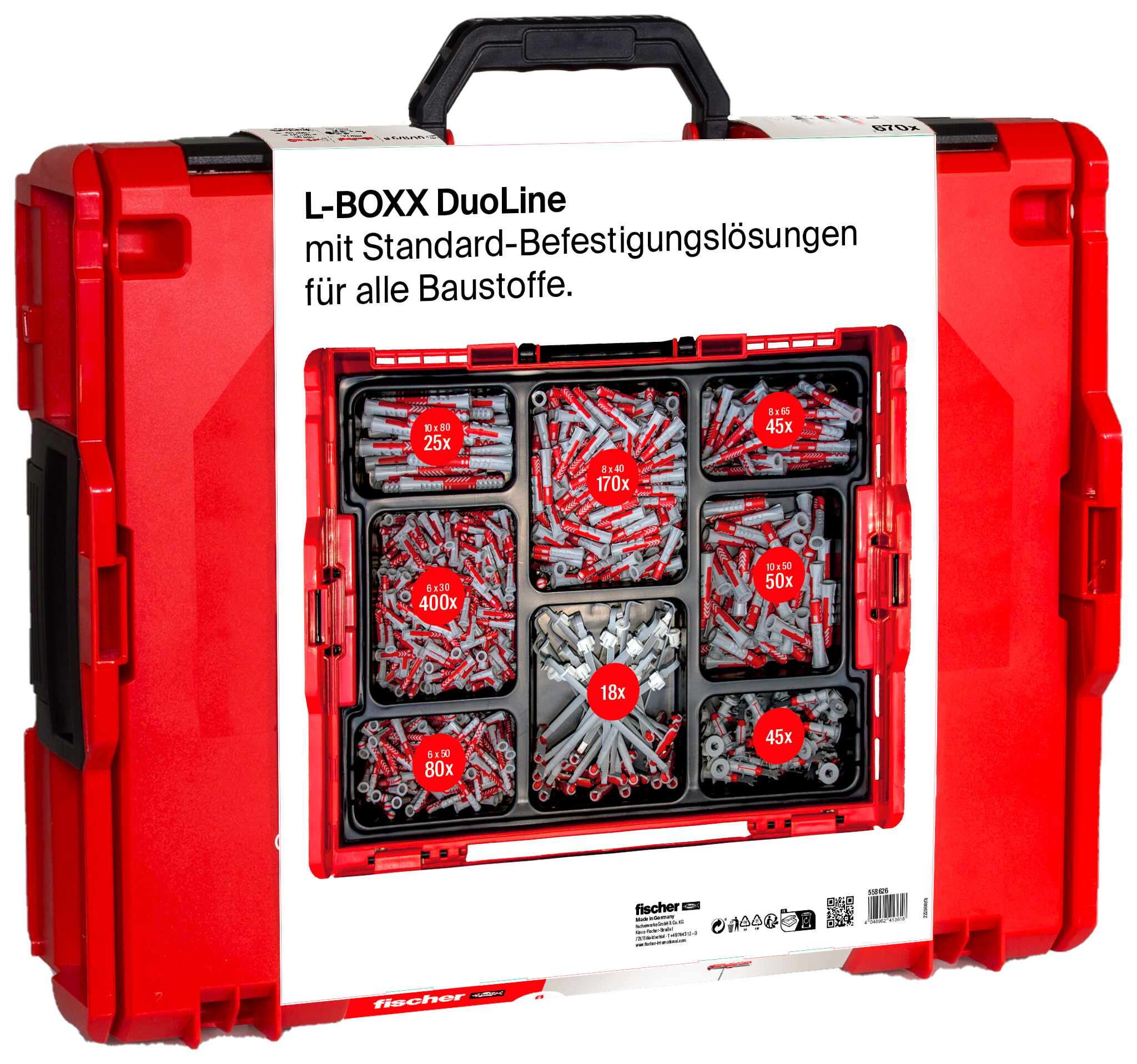 Verpackung: "fischer L-BOXX 102 DuoLine"