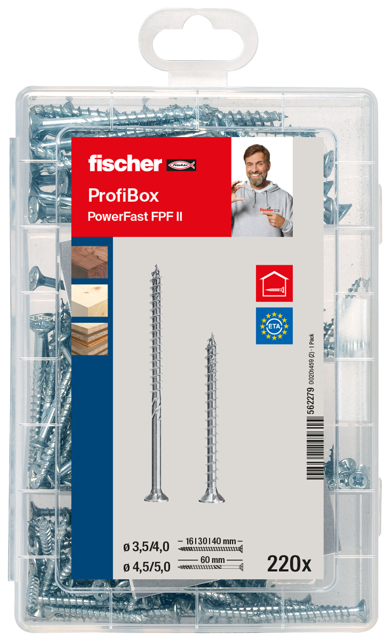 Confezione: "Profi-Box Viti PowerFast II CZF/CZP 220 pz."