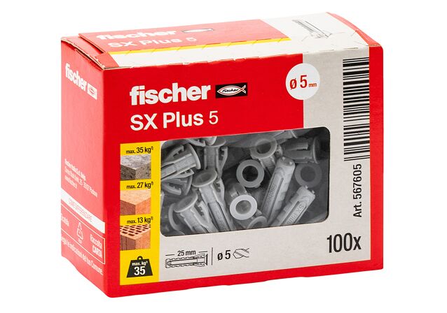Confezione: "SX Plus 5x25 Tassello"