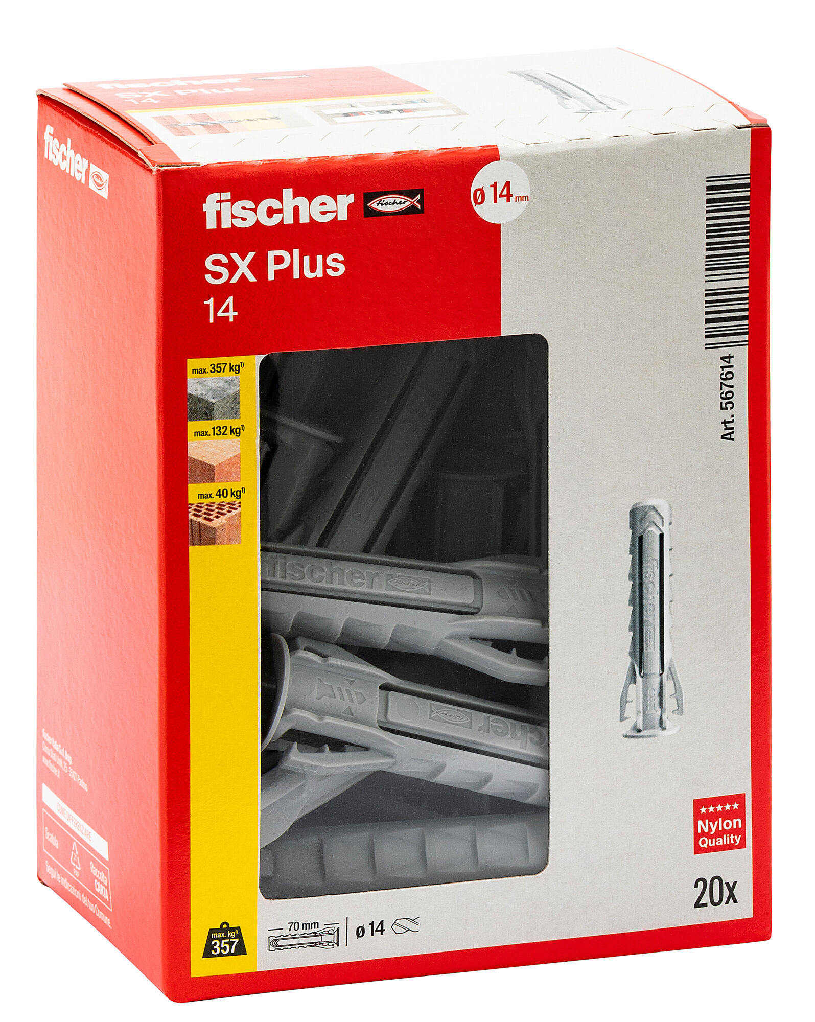 Confezione: "SX Plus 14x70 Tassello"