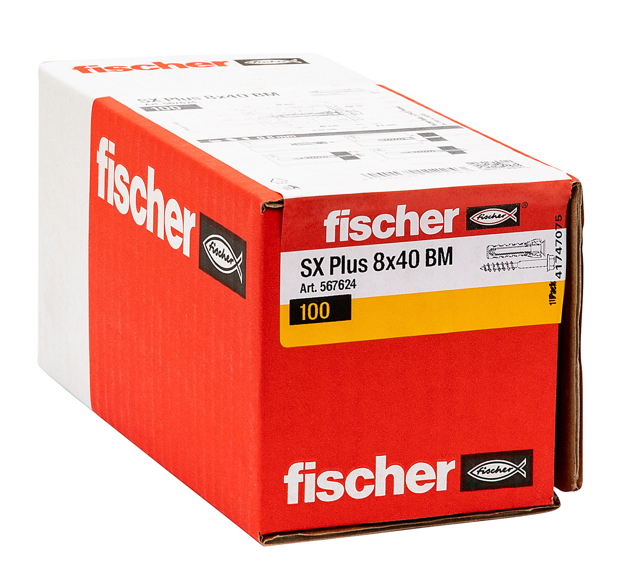 Confezione: "SX Plus 8x40 BM Tassello con Vite Esagonale Flangiata"