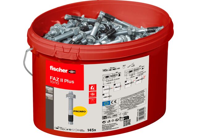 Product Picture: "fischer bolt anchor FAZ II Plus 10/10 bucket"