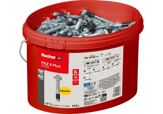 Product Picture: "fischer bolt anchor FAZ II Plus 10/20 bucket"