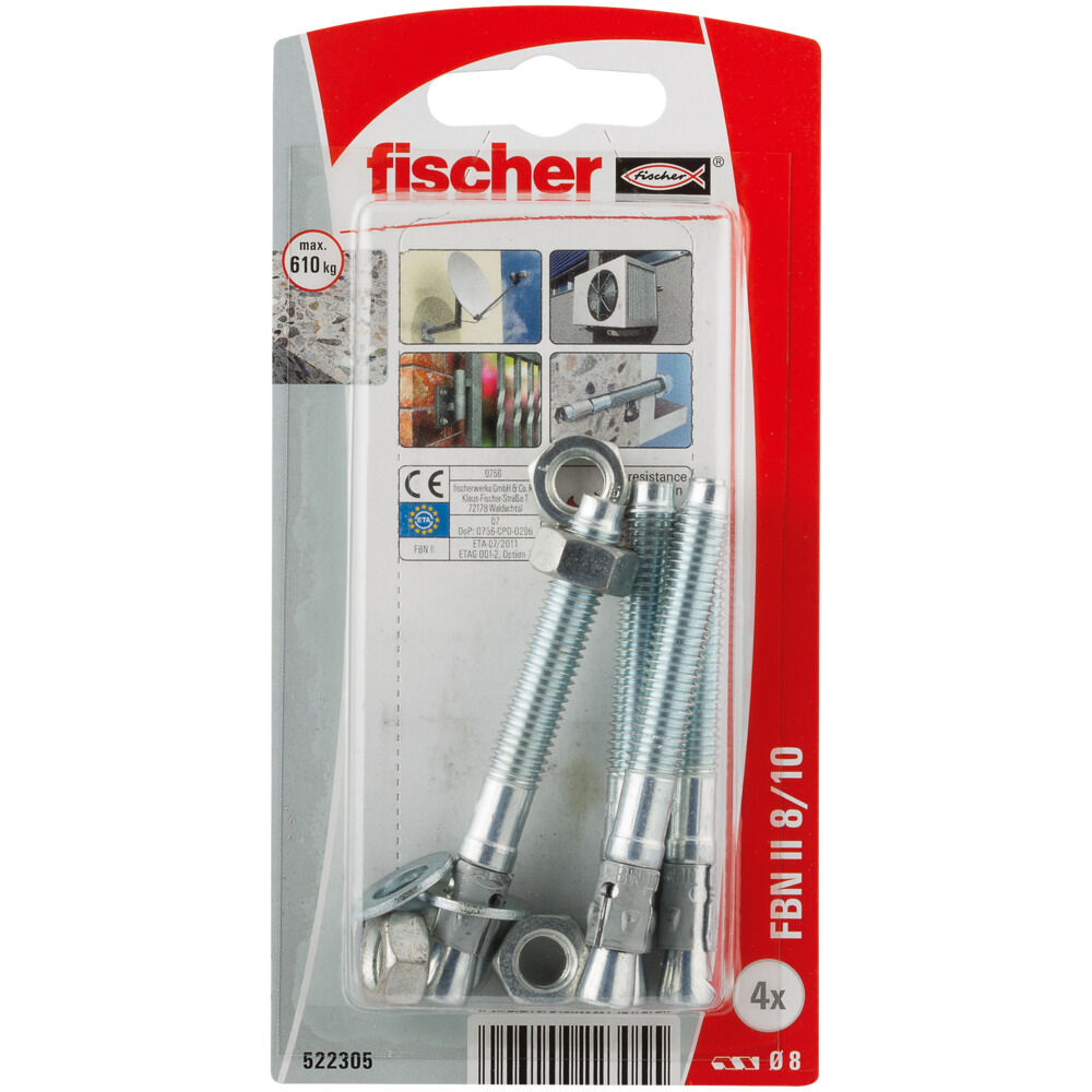 507565 Fischer 507578 Bolts FBN II 12/30 507565 Fischer 507578 Bolts FBN II 12/30