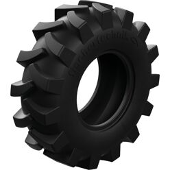 Neumático de tractor de hule 80, negro