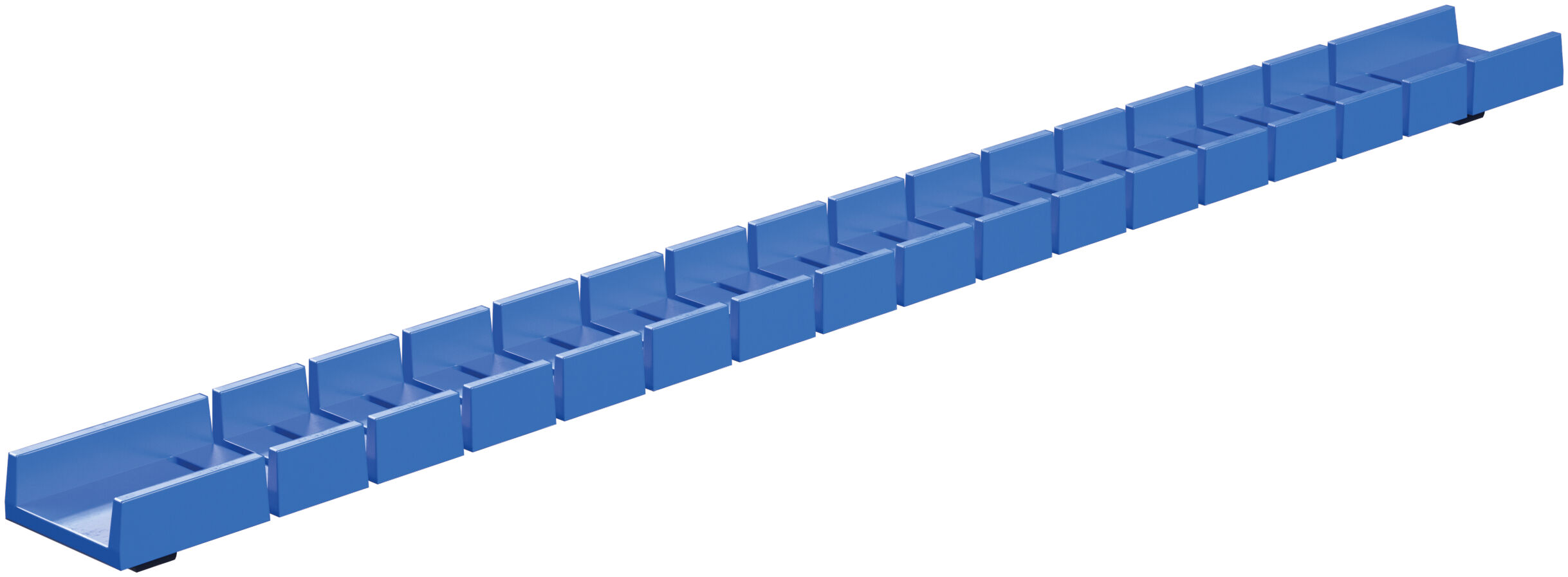 null: "Flexible rail profile 180, blue"
