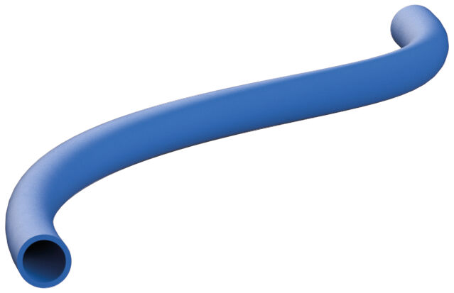 Manguera de silicón, azul