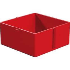 Caja de plástico de 60x60, rojo