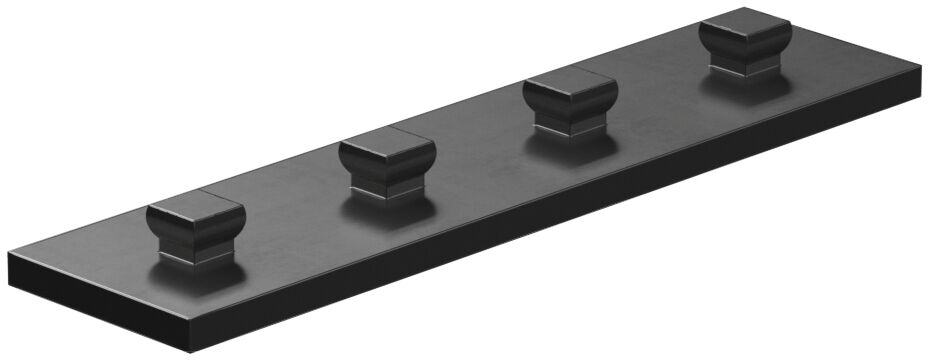 Mounting plate 15x60, black