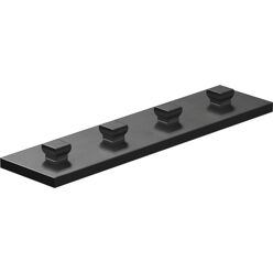 Mounting plate 15x60, black