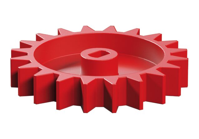 null: "Clip chain wheel T20, red"