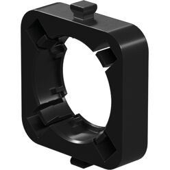 Lens holder biconvex, black